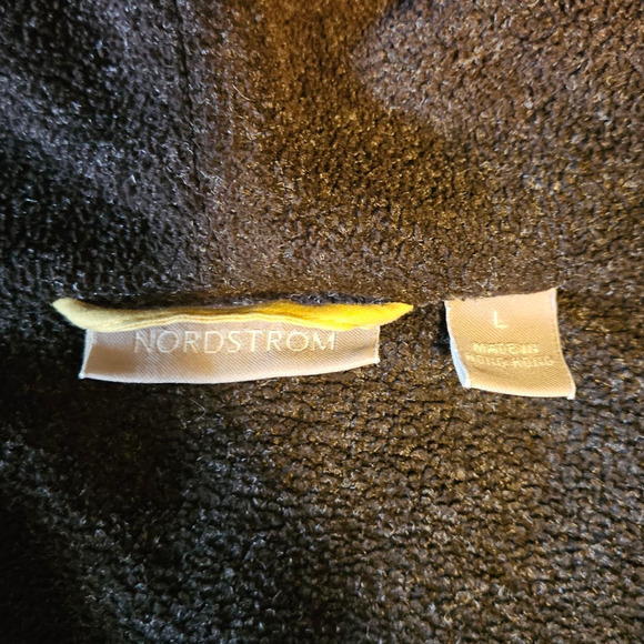 Nordstrom Women’s Hooded Berber Fleece Lined Jacket Mustard Yellow Size Large - Picture 5 of 8